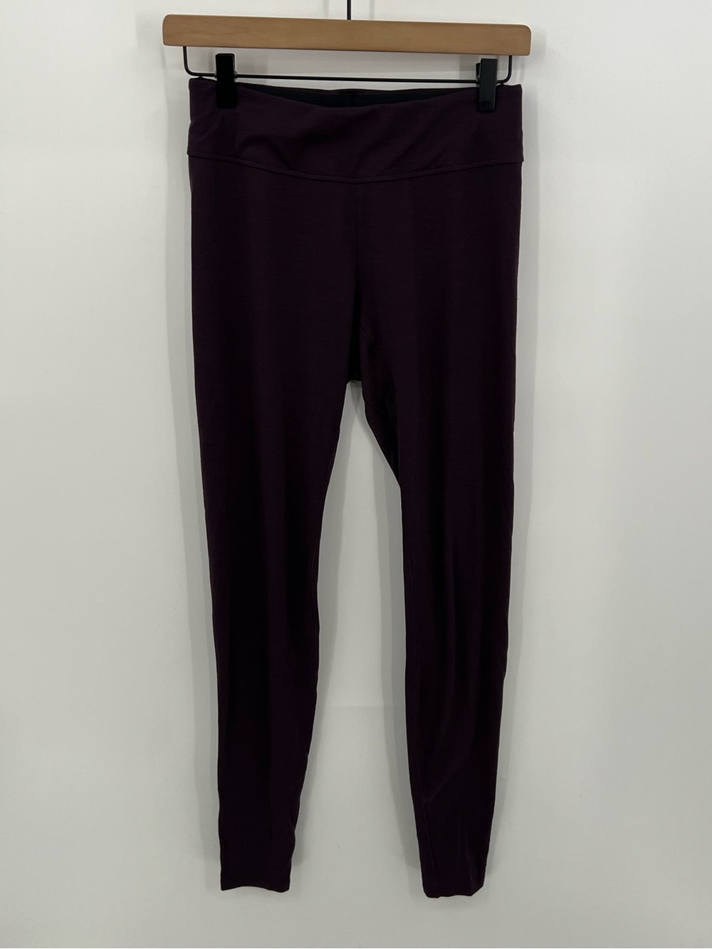 Mountain Equipment Company Deep Plum Merino Wool Blend Leggings